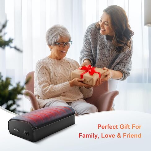 Comfier Heated Foot Rest for Under Desk at Work&Foot Warmer,Adjustable Ergonomic Foot Stand,Office Chair&Home Gaming Desk Footstool,Memory Foam Support Cushion for Back Pain Relief,Gifts for Men,Women in Kuwait