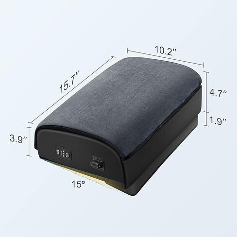 Comfier Heated Foot Rest for Under Desk at Work&Foot Warmer,Adjustable Ergonomic Foot Stand,Office Chair&Home Gaming Desk Footstool,Memory Foam Support Cushion for Back Pain Relief,Gifts for Men,Women in Kuwait