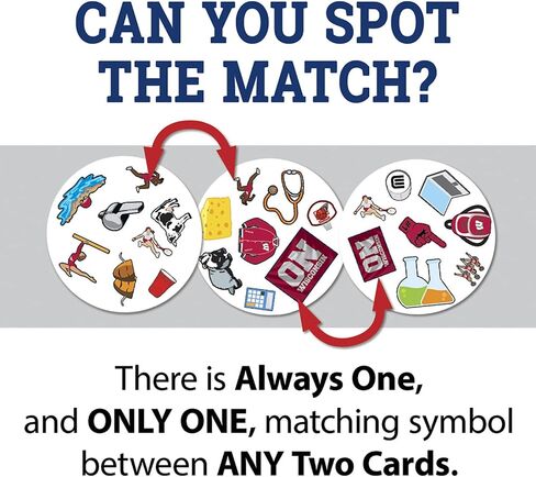 MasterPieces Game Day - NCAA Wisconsin Badgers Spot It Game For Kids, Adults, And Family in Saudi Arabia
