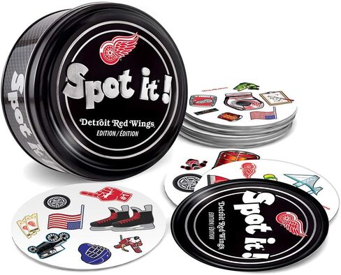 لعبة MasterPieces Game Day - لعبة NHL Detroit Red Wings Spot It للأطفال والكبار والعائلة in Kuwait