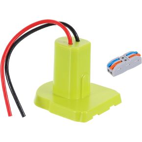 HARFINGTON Battery Adapter Converter for DIY Rc Car Truck Toys' 18V Battery, Battery Conversion Kit with 12AWG Wire, Wire Terminal, 1 Set 2pcs, Green