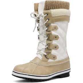 DREAM PAIRS Women's Mid-Calf Waterproof Winter Snow Boots MONTE_02