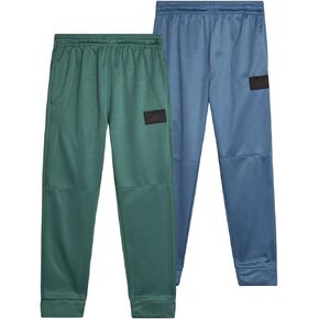 Reebok Boys' Active Joggers - 2 Pack Fleece Athletic Sweatpants (Size: 8-20)