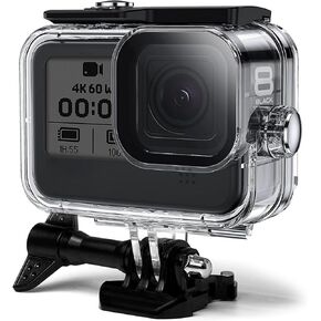 FitStill 196FT/60M Waterproof Case for Go Pro Hero 8 Black,IP68 Protective Underwater Dive Housing Shell with Bracket Accessories for Hero8 Action Camera