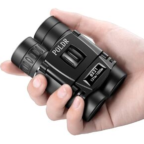 POLDR 12X25 Small Pocket Binoculars Compact Adults,Mini Kids Binoculars Boys for Bird Watching,Concert Theater Opera