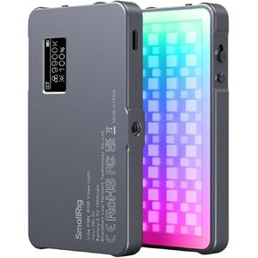 P96L RGB Video Light by SmallRig, Portable Metal LED Camera Light, 2500-8000K, 21 Effects, CRI 96+, OLED Display, Photo and Video Lighting, Long Battery Life, Fits Phone and Camera - 3489B