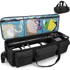 samdew Large Telescope Travel Bag, 40.8" Telescope Soft Case Bonus Accessory Bag & Dividers, Astronomical Telescope Carry Bag with Optical Tube & Tripod Buckles, Compatible with Celestron Telescope