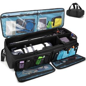 samdew Astronomical Telescope Case, 40.8" Large Telescope Storage Bag for Telescope Tube & Tripod, Soft Padded Telescope Accessories Carry Case & Counterweight Bag Compatible with Celestron Telescope