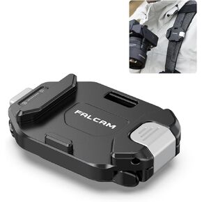 ULANZI F38 Camera Backpack Strap Clip Quick Release Kit for Backpack Straps V2, QR Plate Camera Tripod Mount Adapter Capture Camera Clip for Camera to Backpack Strap Quick Mount/Release