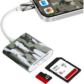 Trail Camera Viewer, Game Camera SD Card Reader for Hunters to View Images and Videos for iPhone 6S, SE, 7, 8, X, 11, 12, 13, 14 Series