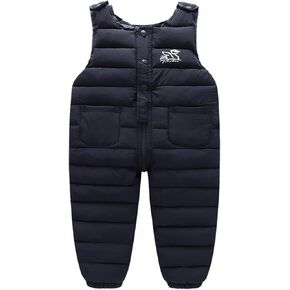 Happy Cherry Boys' Toddler Classic Snow Bib Ski Snowsuit, Invisible Zipper Leg Openings for Diaper Changes 6 Months-4 Years in Saudi Arabia