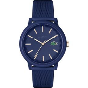 Lacoste Men's Lacoste.12.12 Watch Collection: Iconic Crocodile | Striking Shades |Silicone Wristband |for Casual Wear (Model 2011308)