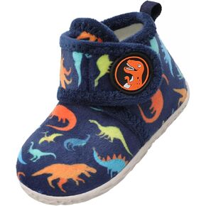 LeIsfIt Toddler Slippers Boys Girls House Slippers Kids Winter Boots Warm Lightweight House Shoes with Non-Slip Sole