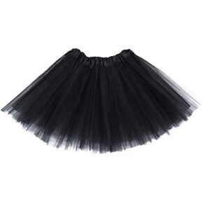 Girl Tutu Skirt, 3-Layer Tulle Princess Ballet Dress Baby Skirt Dress Up Princess Dance Party for 3-10 Years Old
