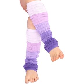 Girls Ombre Legruffle Legwarmers in Pink or Violet