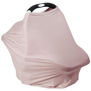 Breathable Car Seat Cover for Babies – Multi-Purpose Soft Rayon Nursing Cover for Breastfeeding, High Stretchy Infant Carseat Canopy, Stroller Cover (Smooth Rayon, Roman Green)