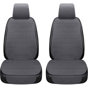 EifBrisa Car Seat Covers Cushion Pad, Seat Covers for Cars, Super Breathable, Warm in Winter and Cool in Summer, Anti-Slip, Storage Bags, Universal Seat Covers Fit for Most Sedans(Gray 2 Bottom Seat)