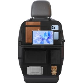 عبوة من قطعتين من سجادات ركل السيارة للأطفال من أرانا، غطاء بساط واقي للمقعد الخلفي مقاوم للماء مع 3 جيوب للتخزين، يحافظ على ظهر المقعد نظيفًا وأنيقًا in Kuwait