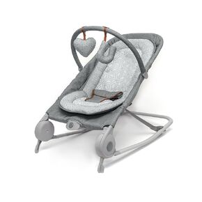 Summer Infant 2-in-1 Bouncer & Rocker Duo (Gray and Teal) Convenient and Portable Rocker and Bouncer for Babies Includes Soft Toys and Soothing Vibrations