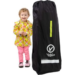 V VOLKGO Stroller Bag for Airplane, Large Stroller Bag for Airplane Travel, Jogger & Stroller Travel Bag - Fits Most Sizes, Gate Check Stroller Bag, Stroller Cover, Durable