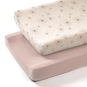 lulumoon Baby Changing Pad Cover: Muslin Diaper Changing Table Pad Cover - Changing Pad Sheets for Girls Boys