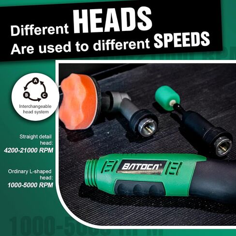 BATOCA S3 Cordless Car Polisher & S6 Mini RO/DA Buffer, Combo Kit, 2-in-1 | mini polisher for car detailing,Rotary Polisher, 3&12mm Dual Action Polisher for Motorcycles,3 inch battery buffer in Saudi Arabia