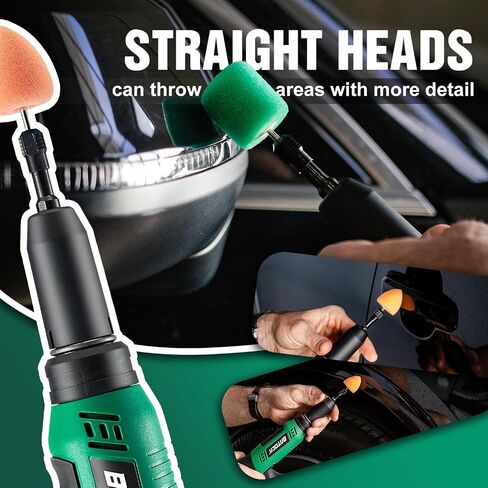 BATOCA S3 Cordless Car Polisher & S6 Mini RO/DA Buffer, Combo Kit, 2-in-1 | mini polisher for car detailing,Rotary Polisher, 3&12mm Dual Action Polisher for Motorcycles,3 inch battery buffer in Saudi Arabia