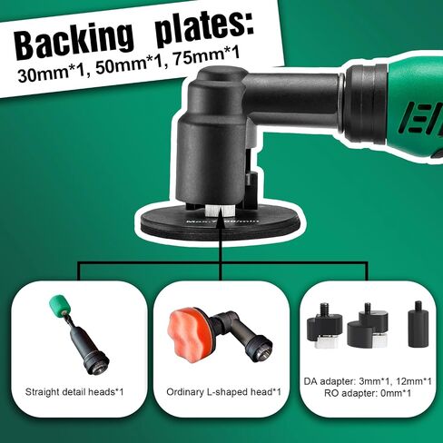 BATOCA S3 Cordless Car Polisher & S6 Mini RO/DA Buffer, Combo Kit, 2-in-1 | mini polisher for car detailing,Rotary Polisher, 3&12mm Dual Action Polisher for Motorcycles,3 inch battery buffer in Saudi Arabia