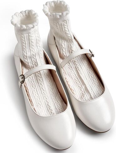 Trary Mary Jane Ballet Flats, Black Flats for Women, Ankle Strap Dressy Comfortable Flats in Saudi Arabia