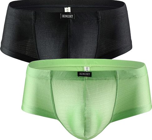 iKingsky Men's Cheeky Thong Underwear Sexy Mini Cheek Boxer Briefs Stretch Brazilian Back Mens under Panties in Kuwait