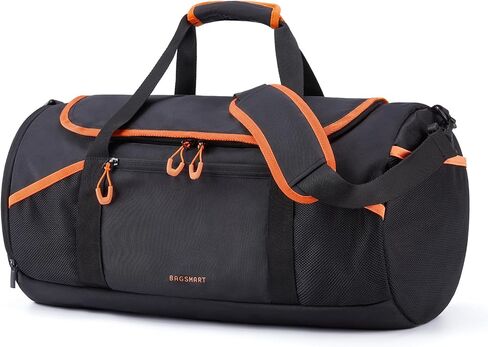 BAGSMART Gym Bag for Men & Women, Lightweight Duffel Bag with Shoe Compartment, Weekender Bags with Wet Pocket, Workout Overnight Carry on Bag for Travel, Pink in Saudi Arabia