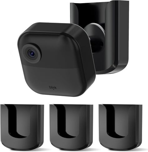 No Drill Blink Mini Mount, Compatible with Blink Mini / Blink Mini 2 / Blink Outdoor 4, Strong Adhesive Blink Camera Mount, No Screws Mount for Blink Indoor Outdoor Camera (Camera Not Included)-3Pack in Kuwait