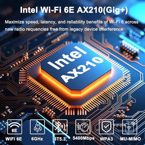 WiFi 6 Card PCIe with Bluetooth 5.2, Intel WiFi 6 AX200 Chip, 2974Mbps Dual Band (2.4Ghz/5Ghz) Wireless Network Card with MU-MIMO, Ultra-Low Latency, WiFi Adapter for Windows 11/10 in Saudi Arabia