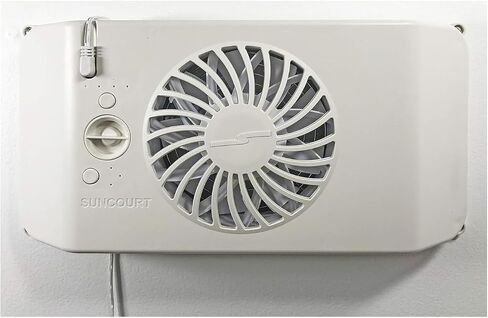 Suncourt Equalizer HC600 EZ8 معزز فتحة تهوية مكيف الهواء الكهربائي الذكي لغرفة النوم، معزز تسجيل التيار المتردد الموفر للطاقة، تدفق هواء محسن لتحسين التدفئة والتبريد الداخلي، أبيض in Saudi Arabia