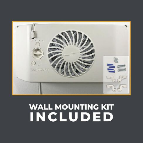 Suncourt Equalizer HC600 EZ8 معزز فتحة تهوية مكيف الهواء الكهربائي الذكي لغرفة النوم، معزز تسجيل التيار المتردد الموفر للطاقة، تدفق هواء محسن لتحسين التدفئة والتبريد الداخلي، أبيض in Saudi Arabia