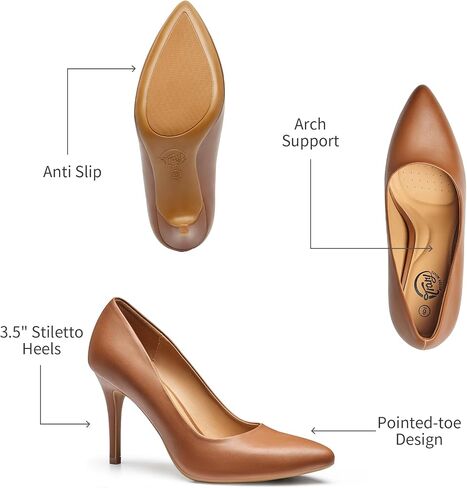 Trary Women’s High Heel Dress Pump Pointed Toe Shoe Classic Office Special Dressy Casua Wedding Pump Shoes in Saudi Arabia
