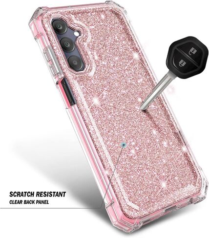 Designed for Galaxy A25 5G Case, Samsung A25 Phone Case with [Built-in Screen Protector], [16FT Military Grade Drop Tested] Full-Body Protective Shockproof Rugged Bumper Cover (Marble Sapphire) in Saudi Arabia