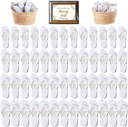 Orca Bulk Flip Flops For Wedding Guests | 52 Pack Wholesale Wedding Sandals in Saudi Arabia