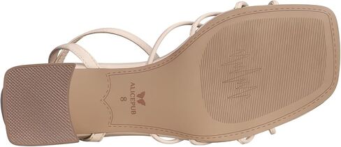 ALICEPUB Women's Chunky Block Heels Strappy Heels Square Open Toe Heeled Sandals Short Heels Comfortable Dressy Shoes Wedding Bridal Party in Saudi Arabia