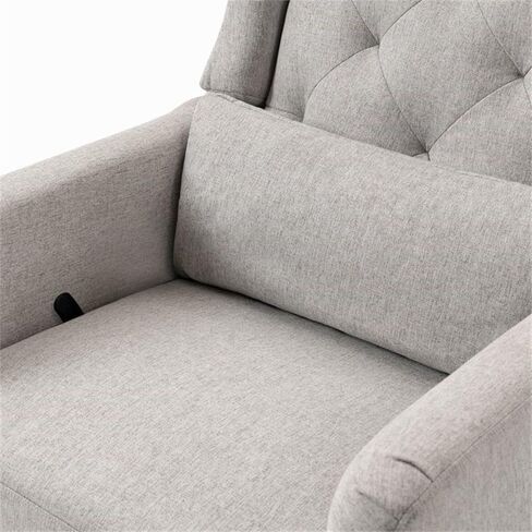 DaVinci Everly Recliner and Swivel Glider in Performance Pale Blush Pink Eco-Weave, GREENGUARD Gold Certified, Water Repellent & Stain Resistant in Saudi Arabia