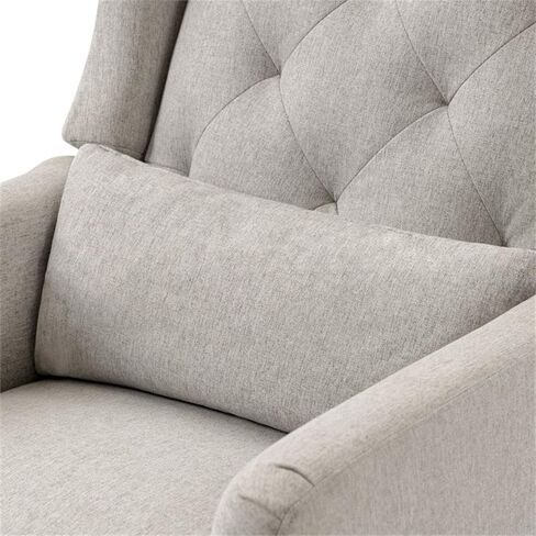 DaVinci Everly Recliner and Swivel Glider in Performance Pale Blush Pink Eco-Weave, GREENGUARD Gold Certified, Water Repellent & Stain Resistant in Saudi Arabia