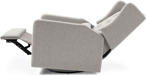 DaVinci Everly Recliner and Swivel Glider in Performance Pale Blush Pink Eco-Weave, GREENGUARD Gold Certified, Water Repellent & Stain Resistant in Saudi Arabia
