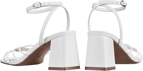 ALICEPUB Women's Chunky Block Heels Strappy Heels Square Open Toe Heeled Sandals Short Heels Comfortable Dressy Shoes Wedding Bridal Party in Saudi Arabia