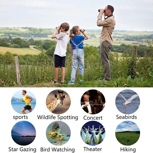 POLDR 12X25 Small Pocket Binoculars Compact Adults,Mini Kids Binoculars Boys for Bird Watching,Concert Theater Opera in Saudi Arabia