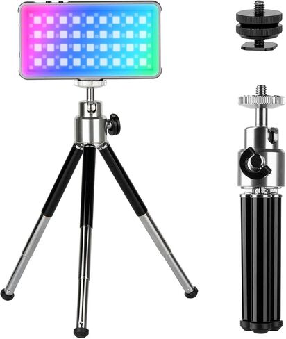 P96L RGB Video Light by SmallRig, Portable Metal LED Camera Light, 2500-8000K, 21 Effects, CRI 96+, OLED Display, Photo and Video Lighting, Long Battery Life, Fits Phone and Camera - 3489B in Saudi Arabia