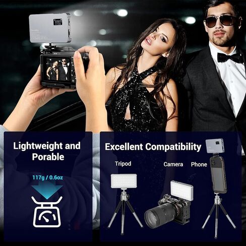 P96L RGB Video Light by SmallRig, Portable Metal LED Camera Light, 2500-8000K, 21 Effects, CRI 96+, OLED Display, Photo and Video Lighting, Long Battery Life, Fits Phone and Camera - 3489B in Saudi Arabia