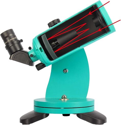Maksutov-Cassegrain Telescope 60 with Dobsonian Mount, 60mm Aperture 750mm Focal Length, with Finderscope and Phone Adapter, Tabletop Telescopes for Kids Adults Beginners Astronomy in Saudi Arabia