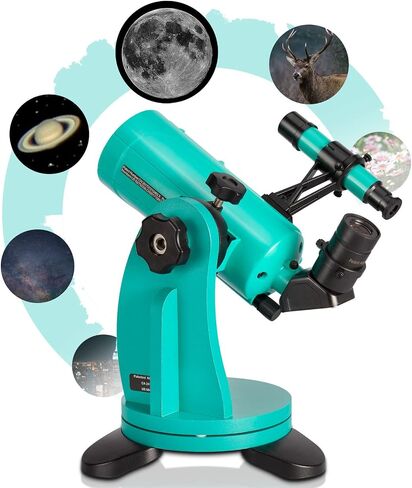Maksutov-Cassegrain Telescope 60 with Dobsonian Mount, 60mm Aperture 750mm Focal Length, with Finderscope and Phone Adapter, Tabletop Telescopes for Kids Adults Beginners Astronomy in Saudi Arabia