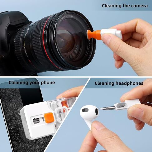 Ordilend Keyboard Cleaning Kit Laptop Cleaner, All-in-One Computer Cleaning Brush Tool, Multi-Function PC Accessories Electronic Cleaner for iPad iPhone Pro Earbuds Camera Monitor with Patent, SkyBlue in Saudi Arabia