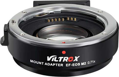 VILTROX EF-EOS M2 Speed Booster 0.71x Canon EF Lens to EF-M Mount Speedbooster for Canon m50 ii m6 ii m200 m50 m6 m5 in Saudi Arabia